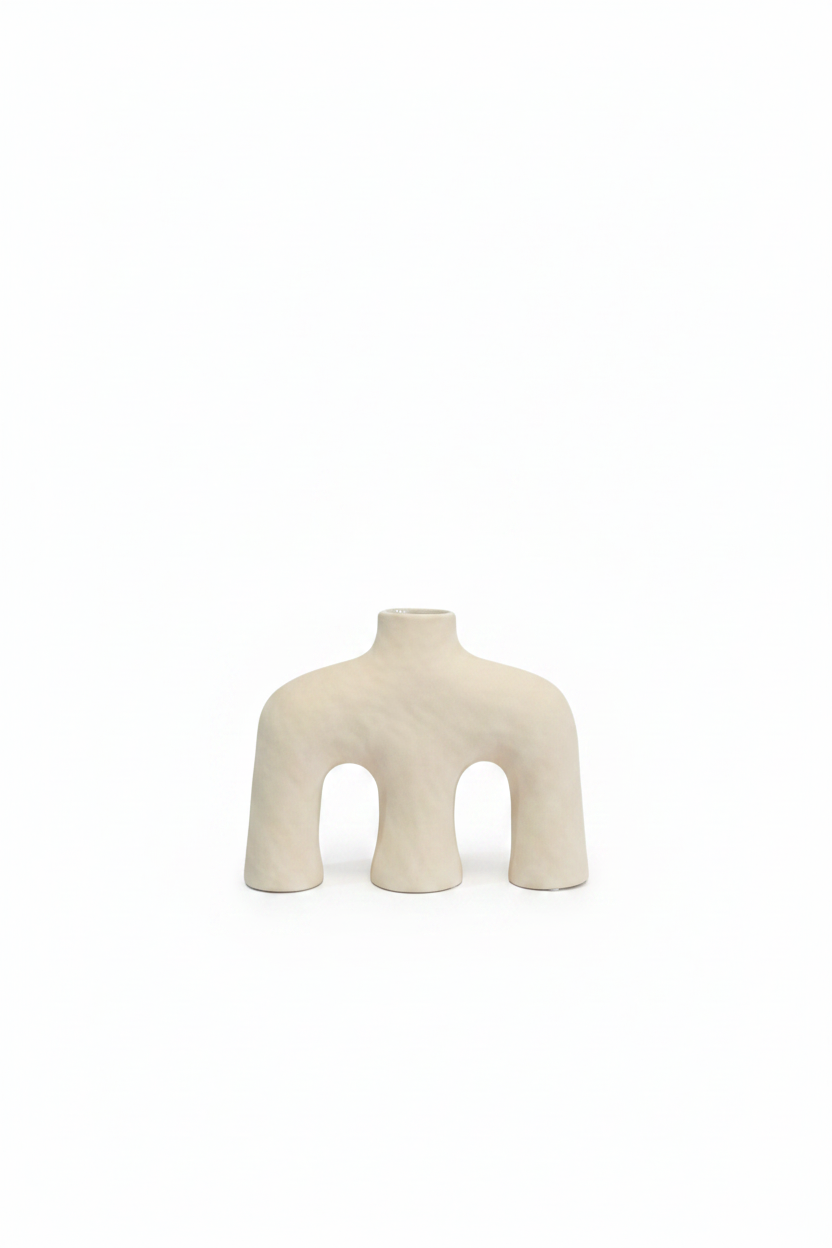 Arch Ceramic Vase - White Background