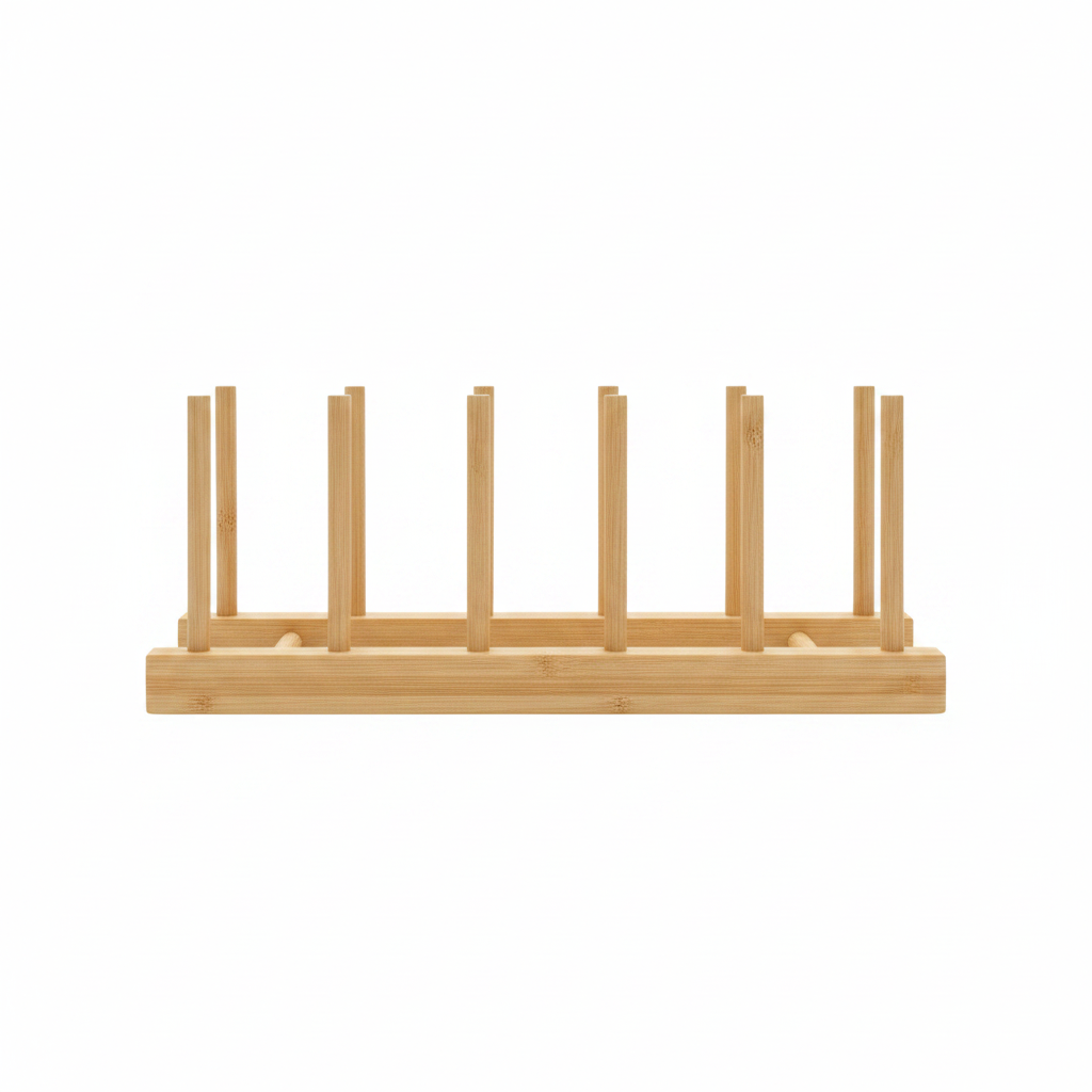 Bamboo Plate Rack