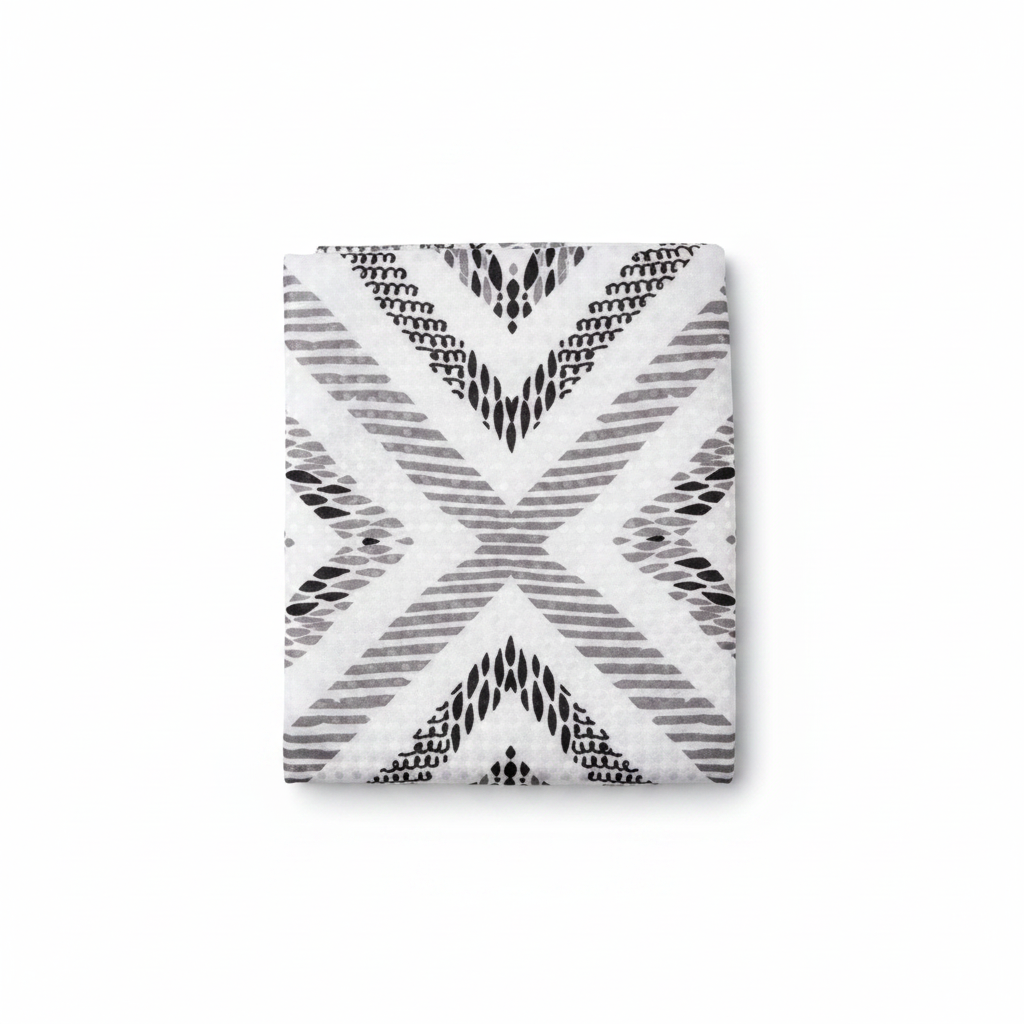 Black Chevron Shower Curtain