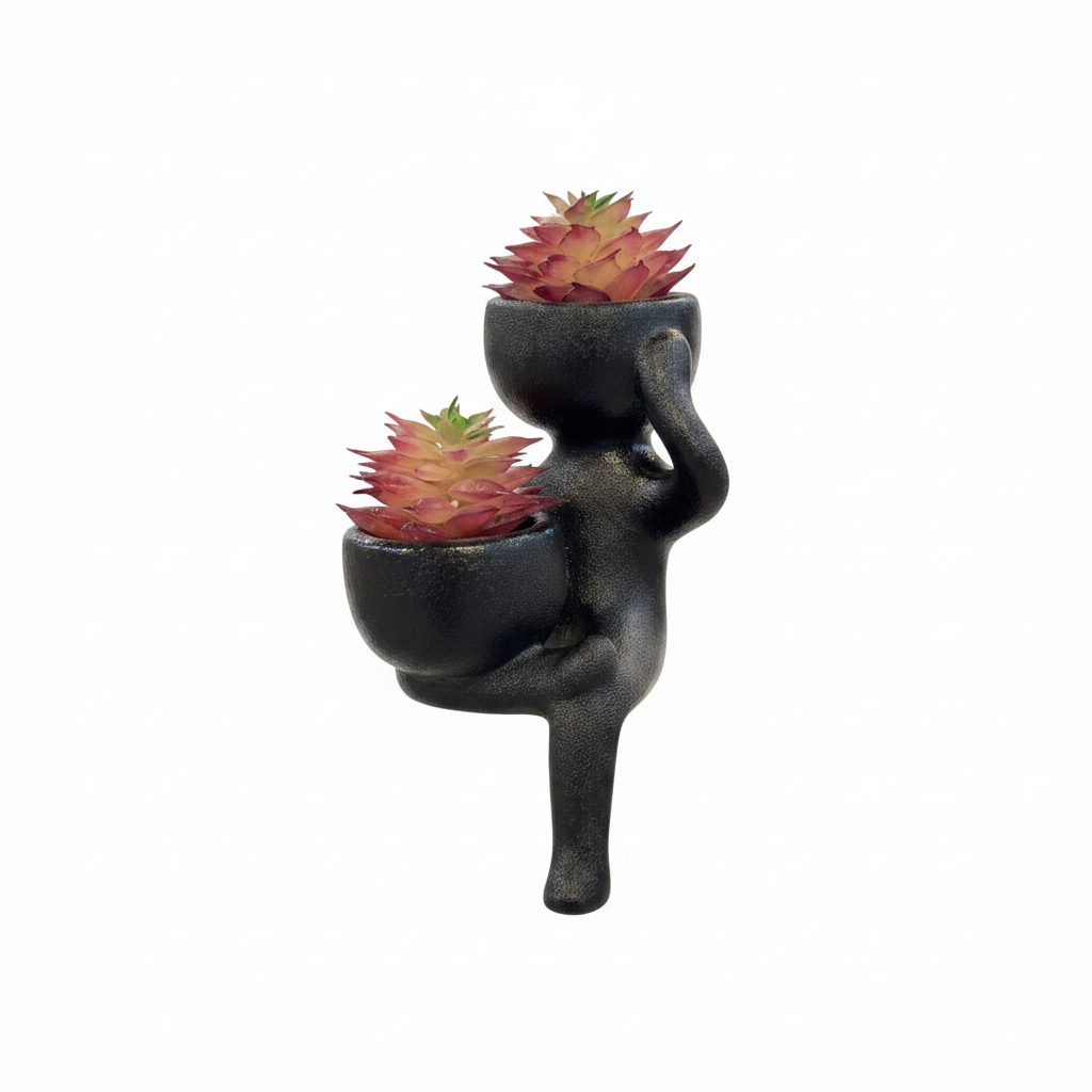 Black Figure Planter