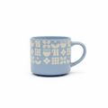 Blue Boho Mug - White Background