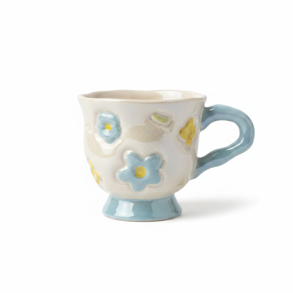 Blue Daisy Mug