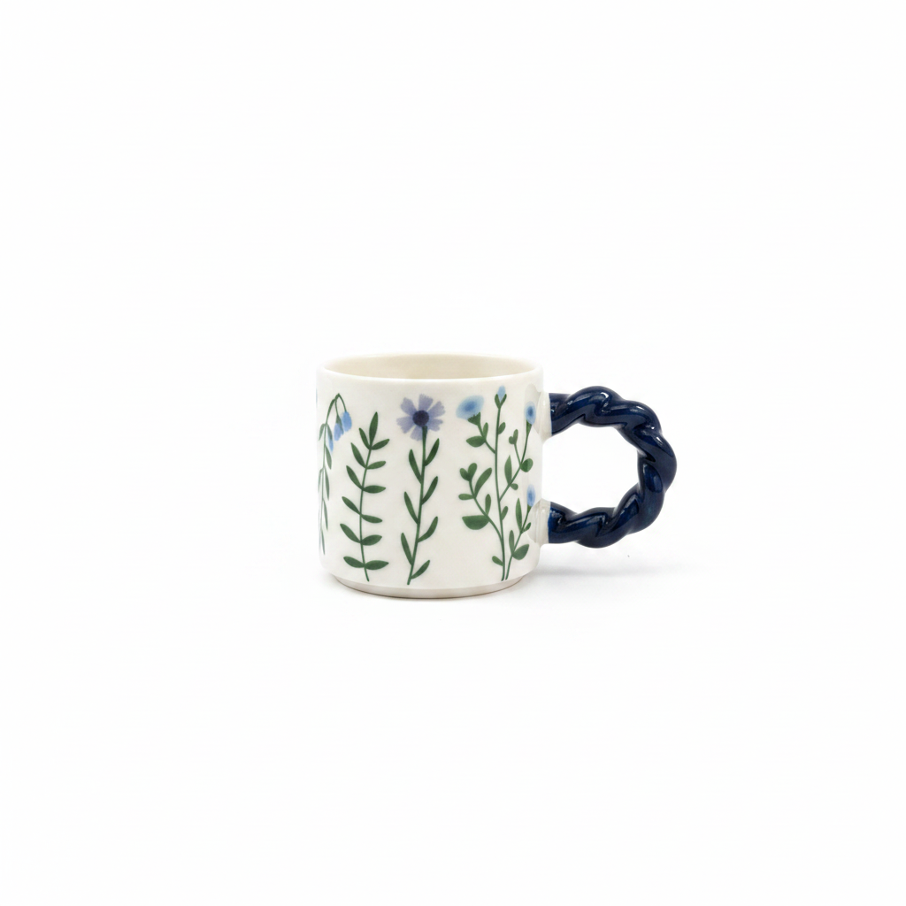 Blue Flower Mug