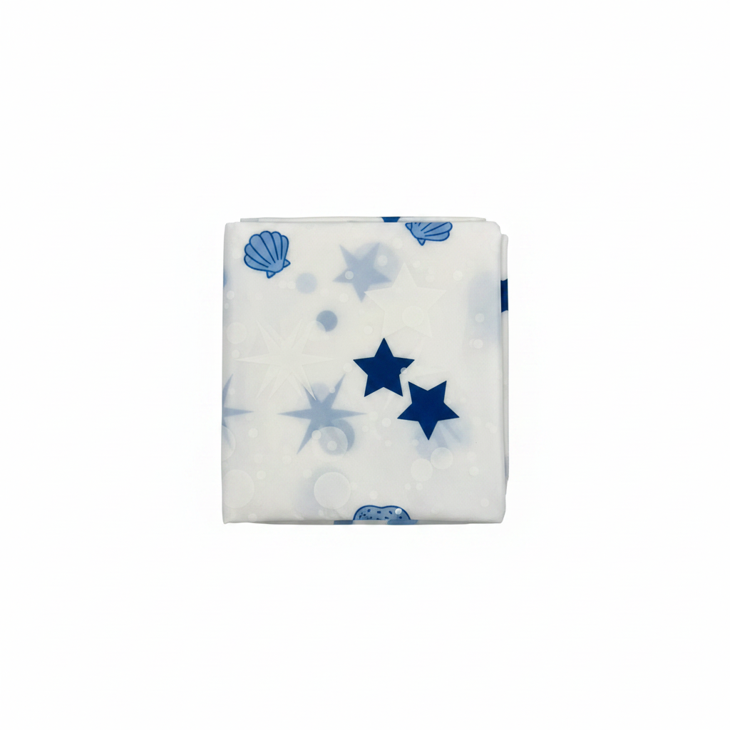 Blue Stars Shower Curtain