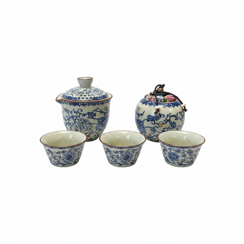 Blue White Tea Set