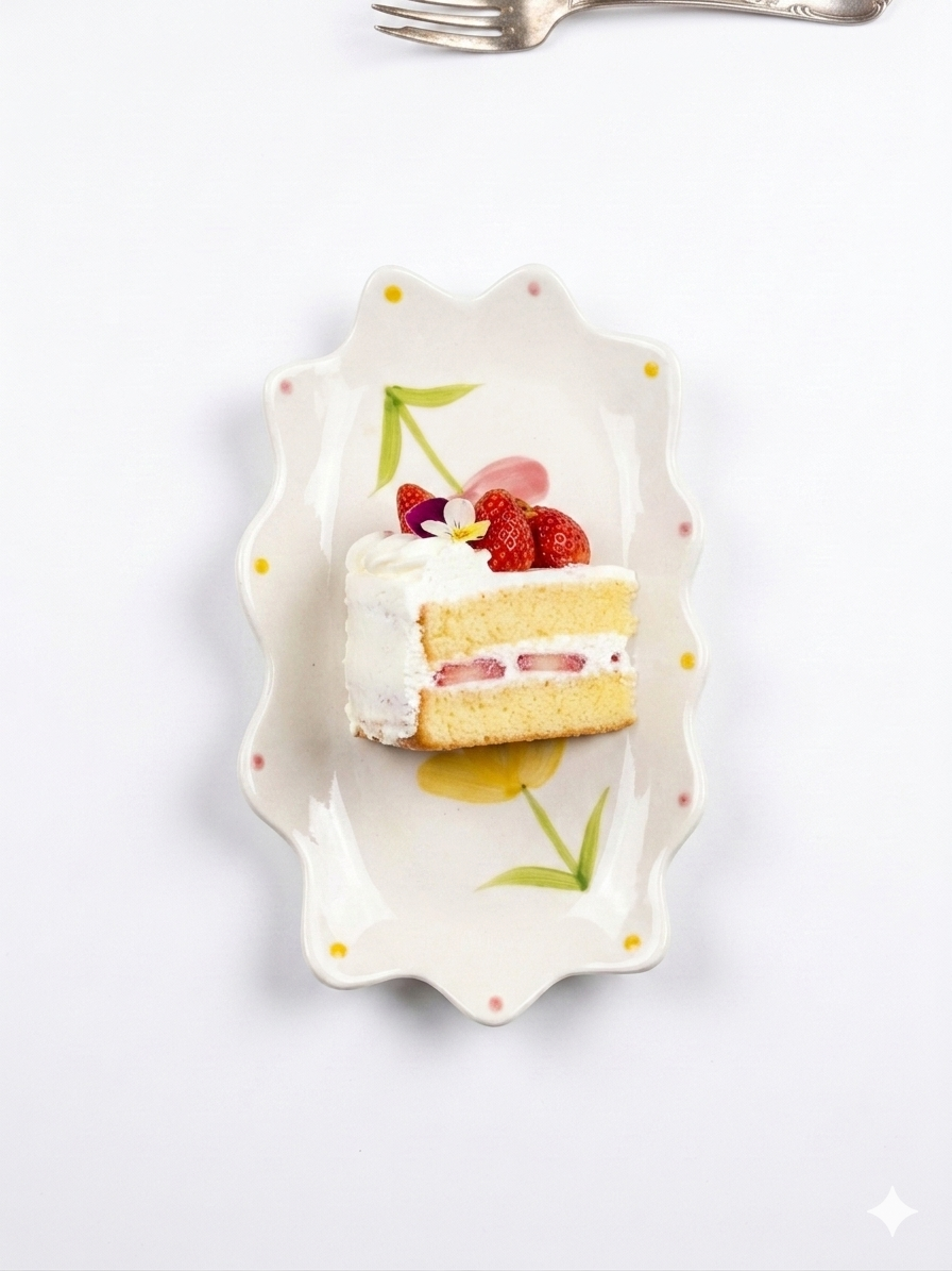 Floral Ceramic Serving Tray