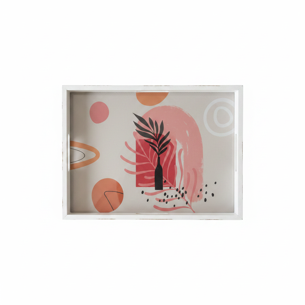 Boho Abstract Art Tray