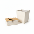 Boucle Set - Tissue Box & Waste Basket