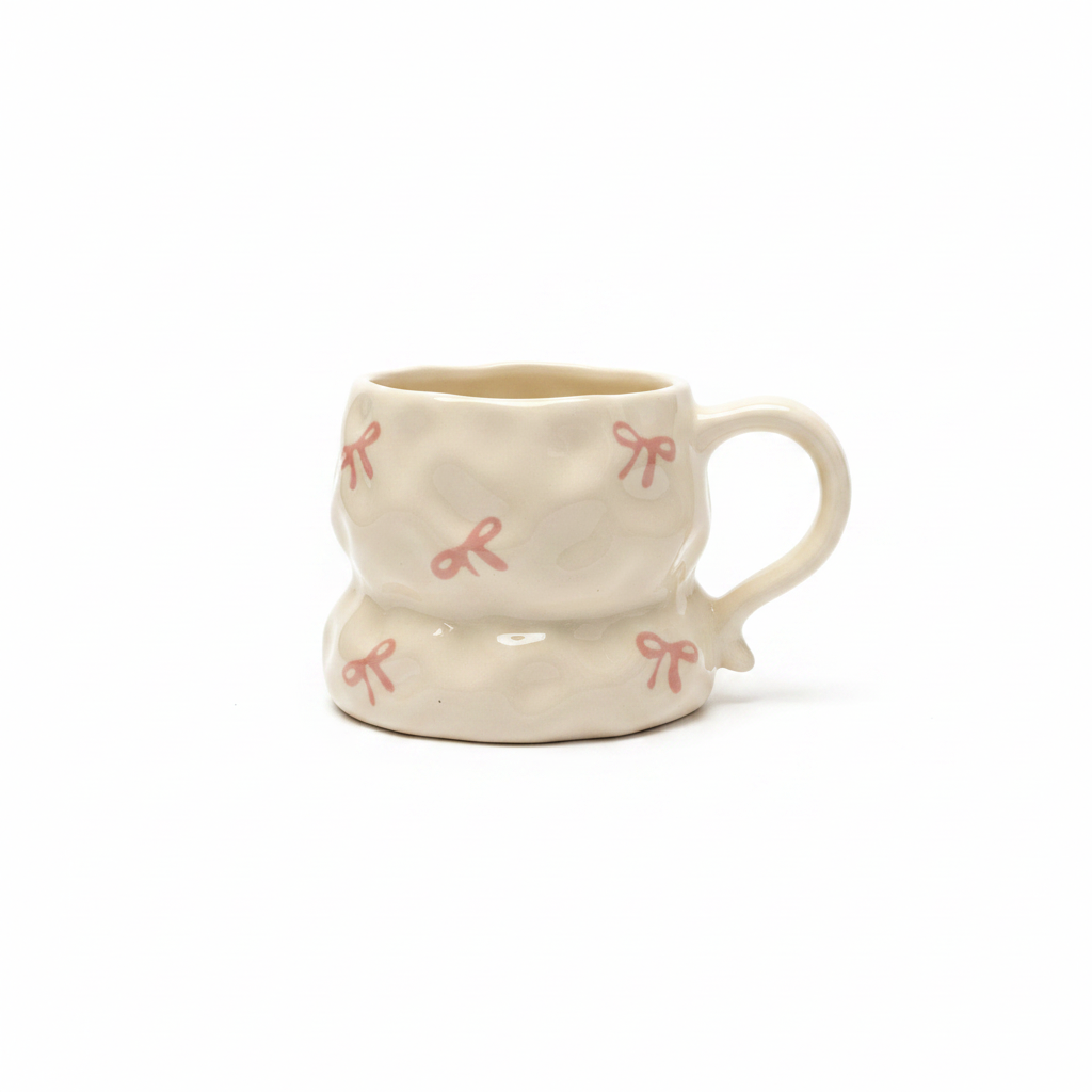 Bow Mug - White Background