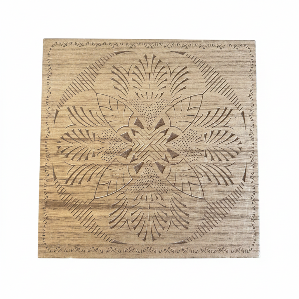 Box Lid Carved Pattern