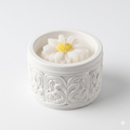 Floral Ceramic Candle