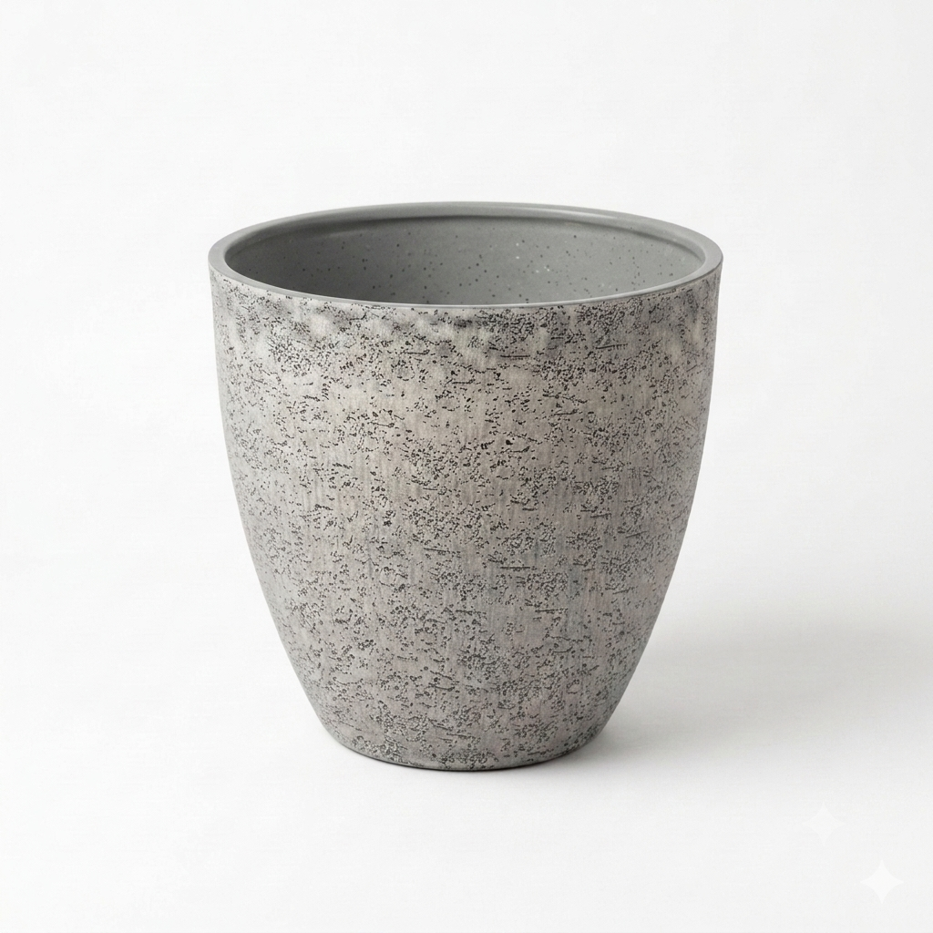 Stone-Effect Planter Pot