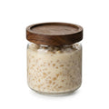 Glass Storage Jar with Acacia Wood Lid