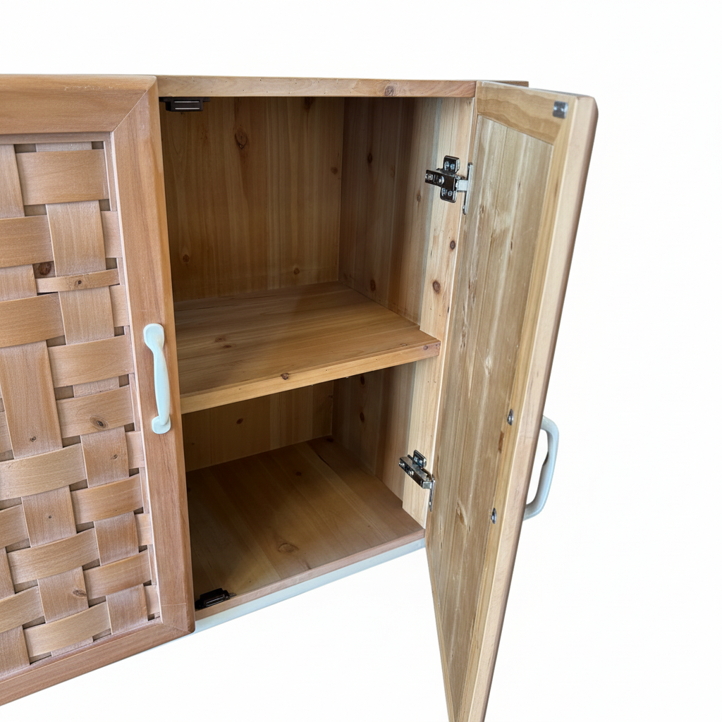 Cabinet Interior White Background