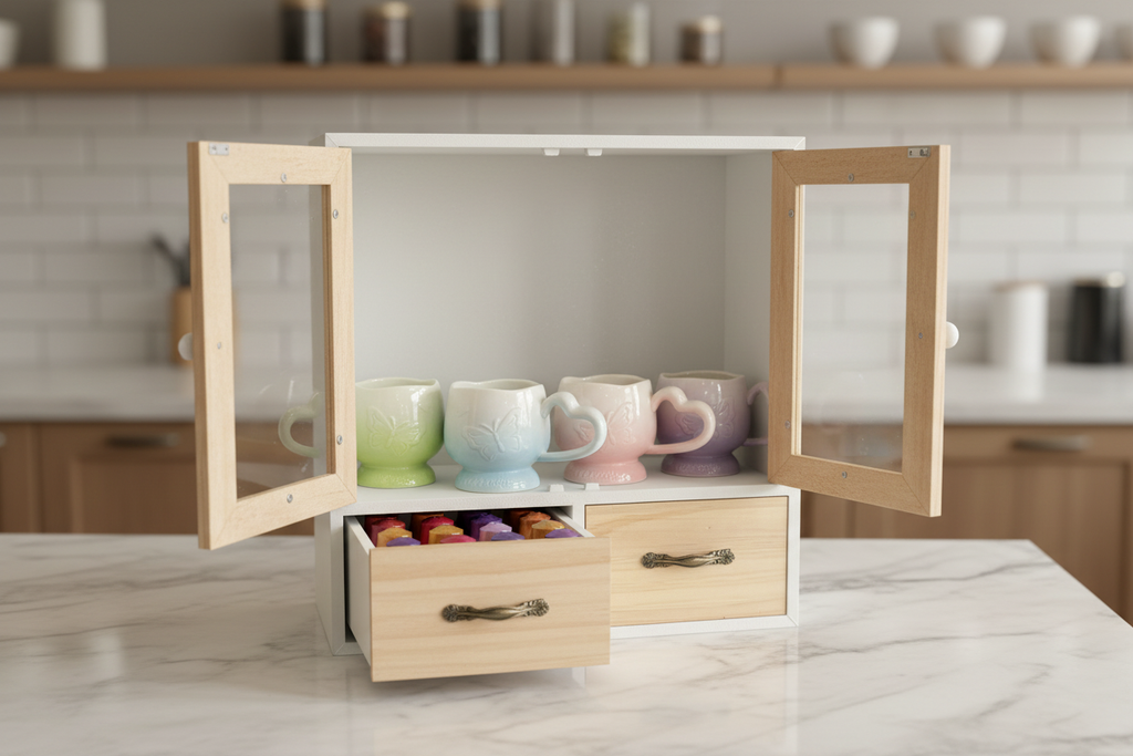 Cabinet Lifestyle with Mugs