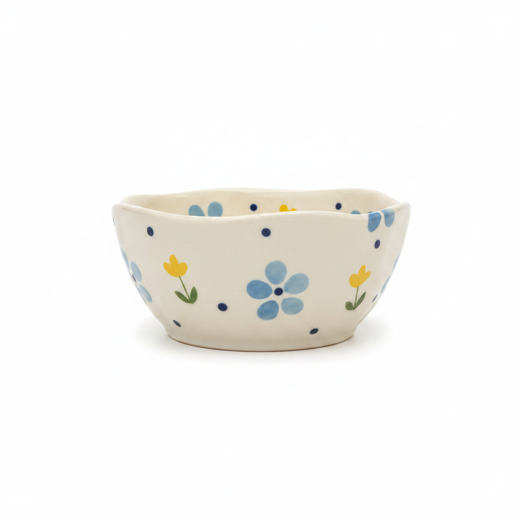 Ceramic Bowl Side View – White Background