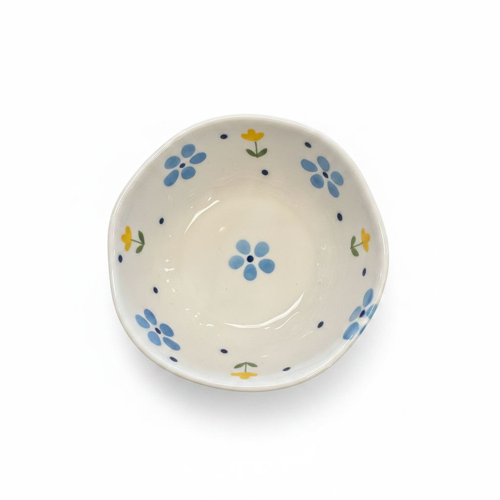 Ceramic Bowl Top View – White Background