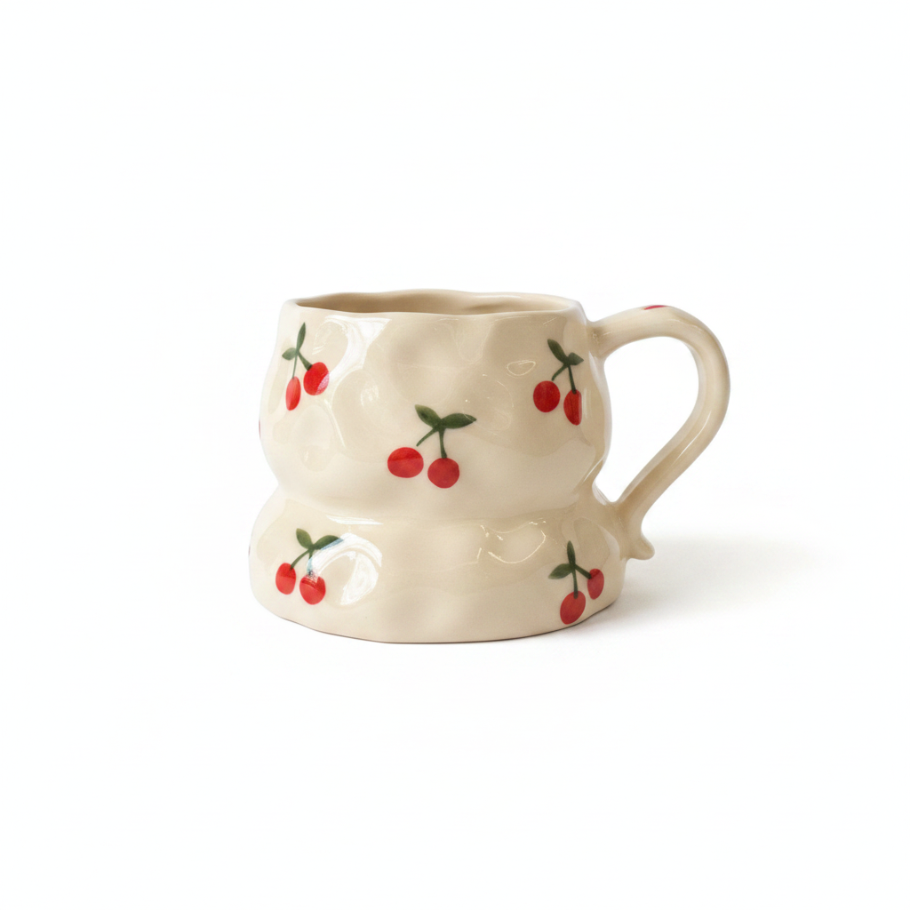 Cherry Bear Ceramic Mug