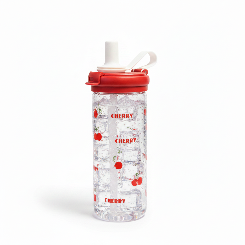 Cherry Bottle with Cold Water