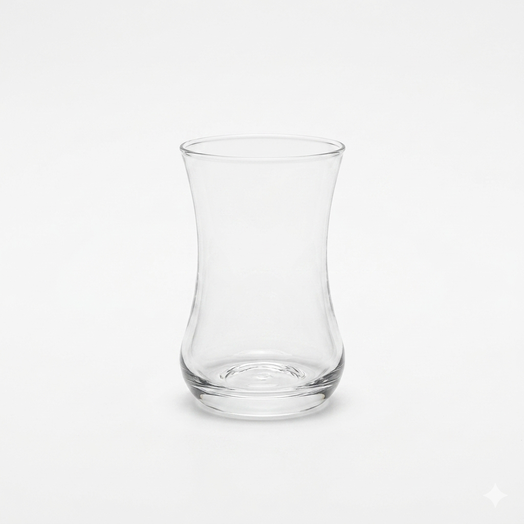 Clear Glass Tea Cup 160ml - Set of 6
