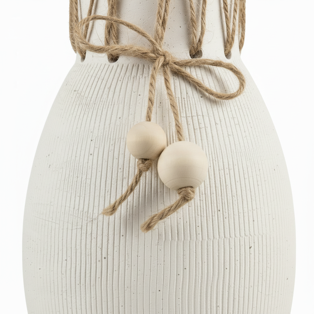 Close-up Large Oval Ceramic Vase
