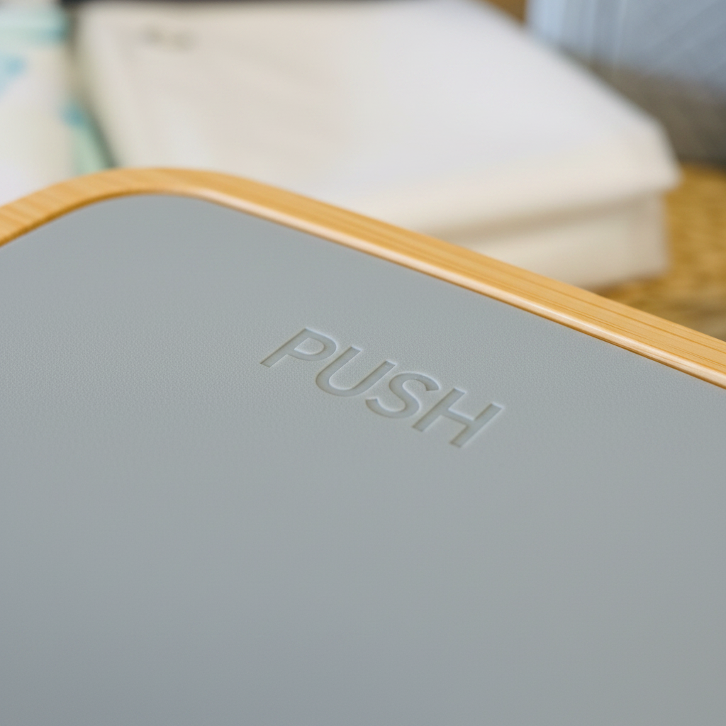 Close-up PUSH lid