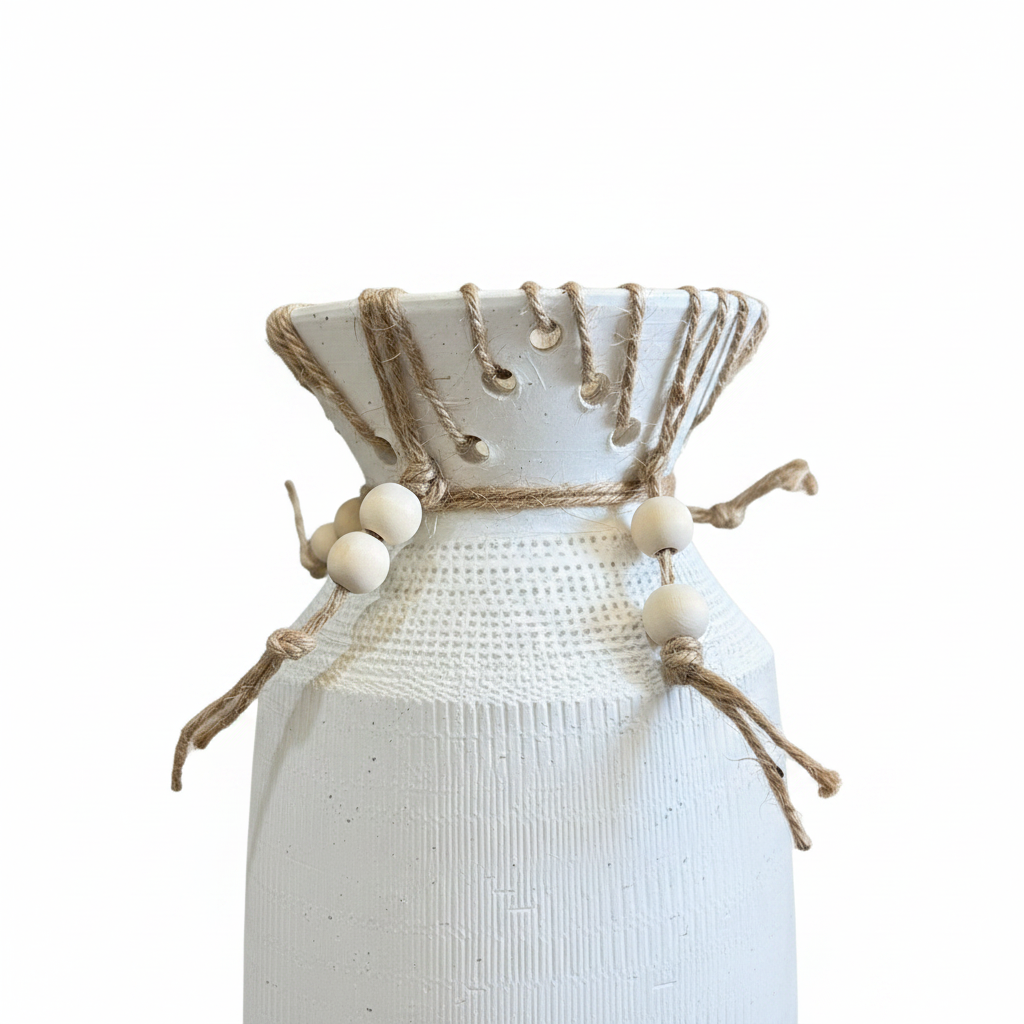 Close-up Tall Ceramic Vase