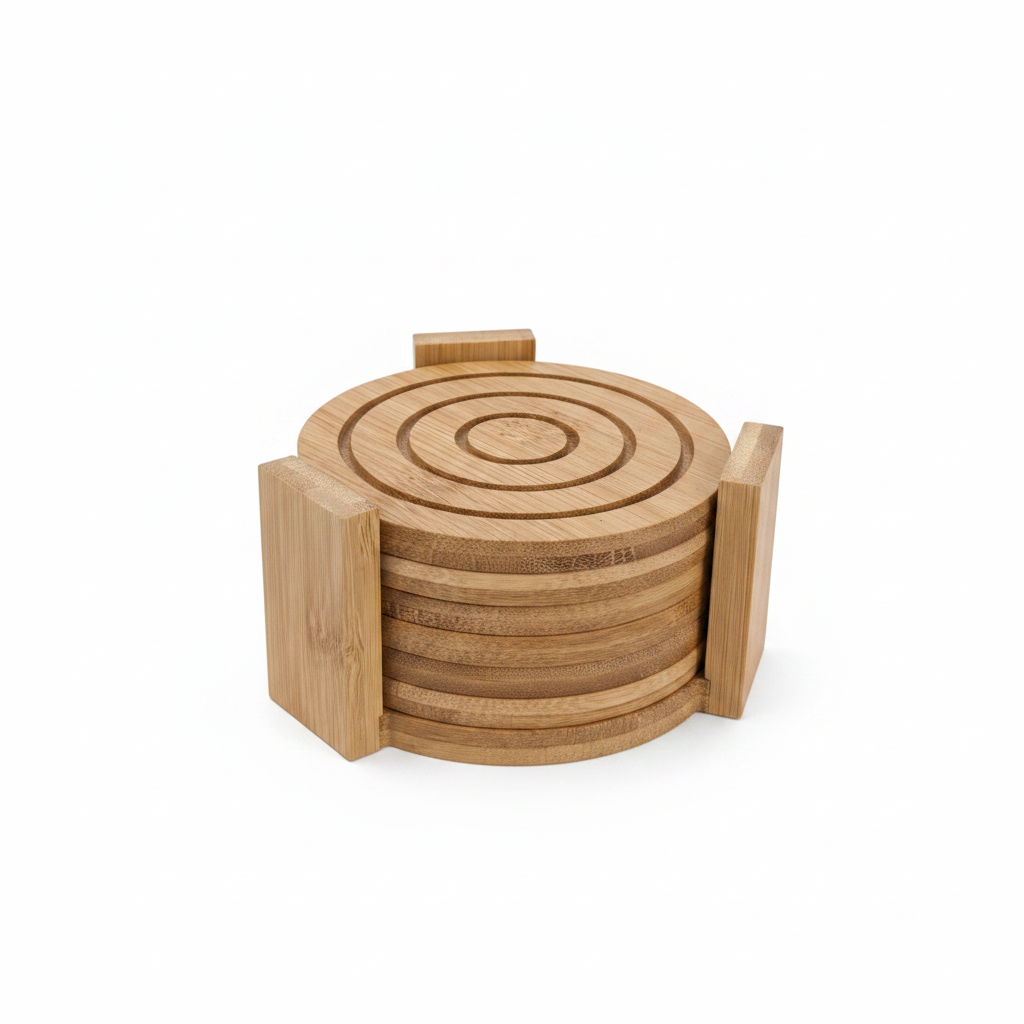 Coaster Set with Holder