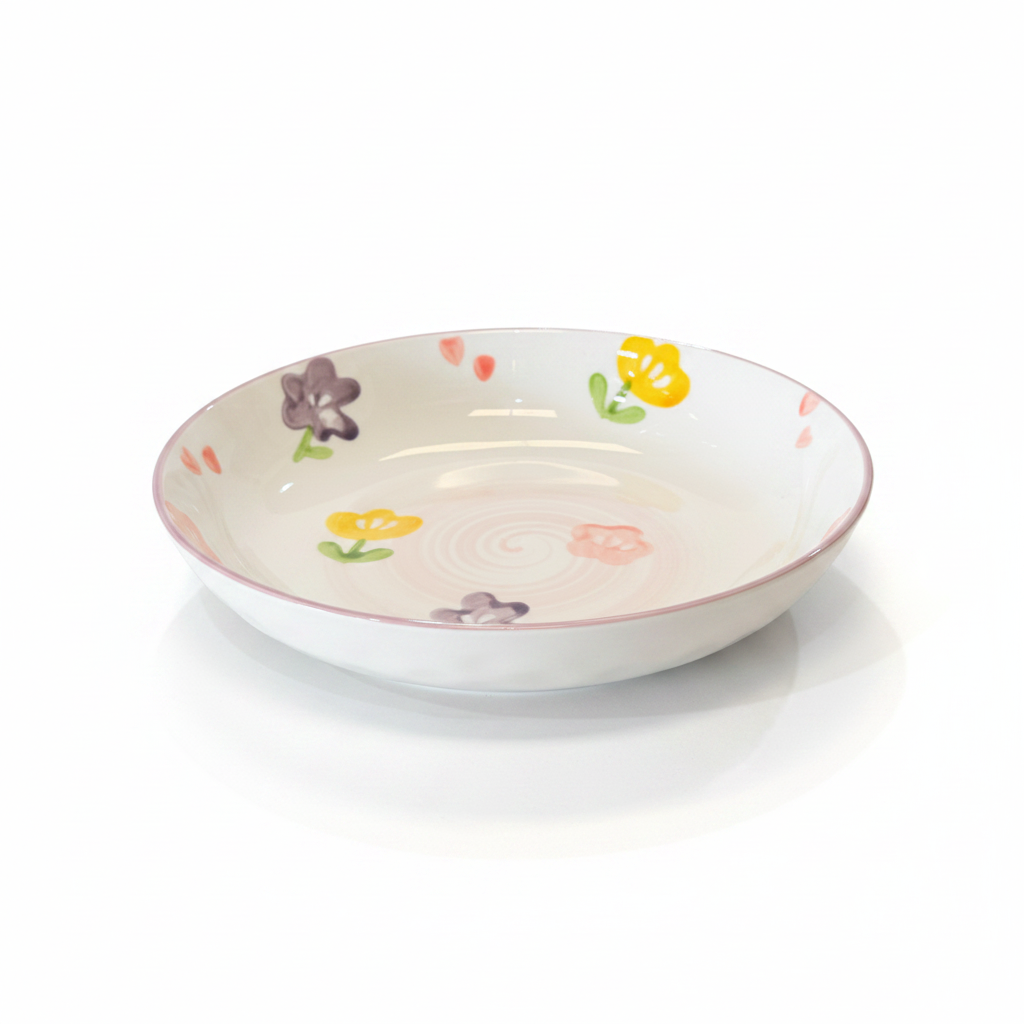 Colorful Floral Deep Plate