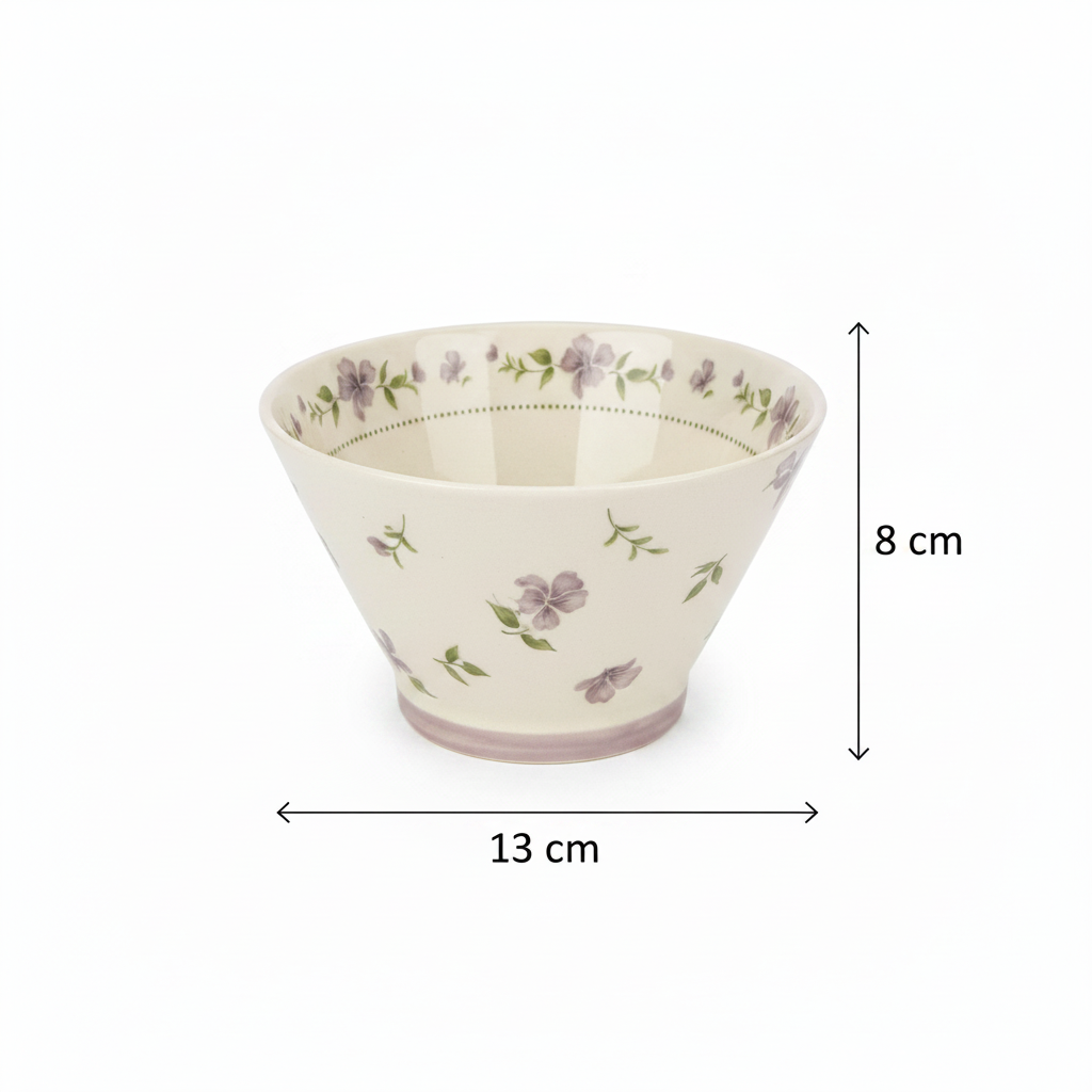 Conical Ceramic Bowl – 13cm x 8cm