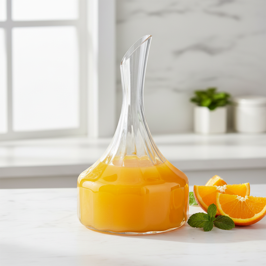 Crystal Decanter with Fresh Juice