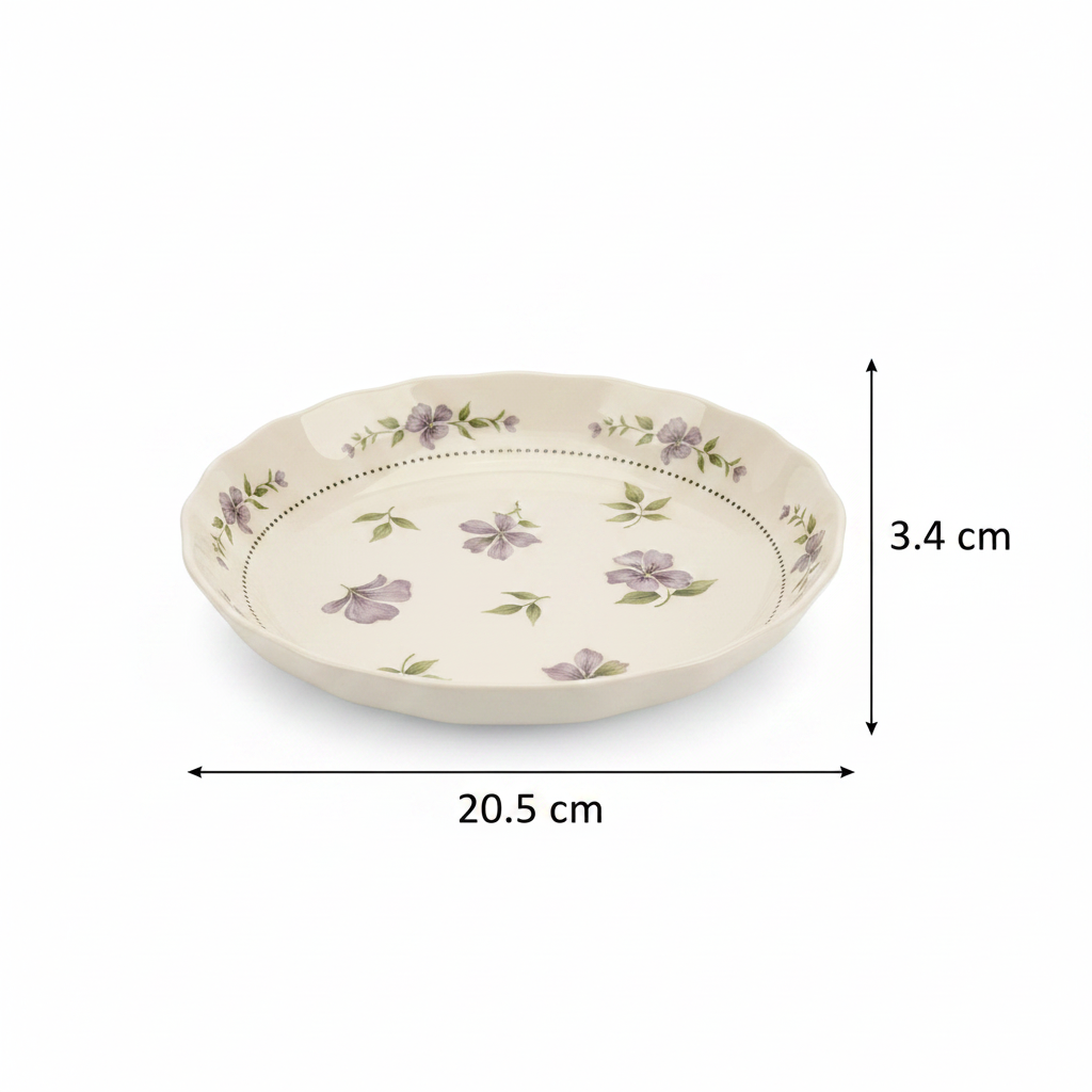 Deep Ceramic Plate – 20.5cm x 3.4cm