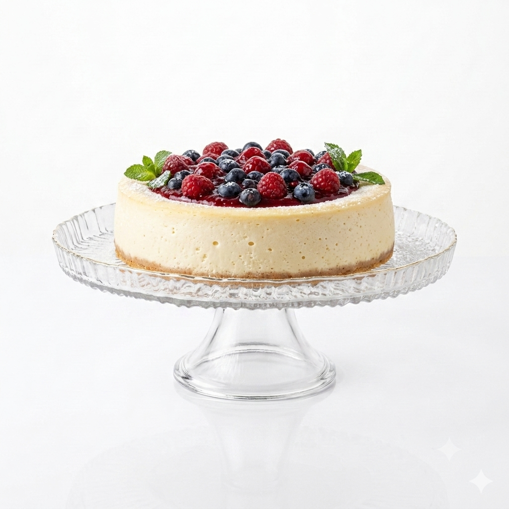 Glass Cake Stand 27cm