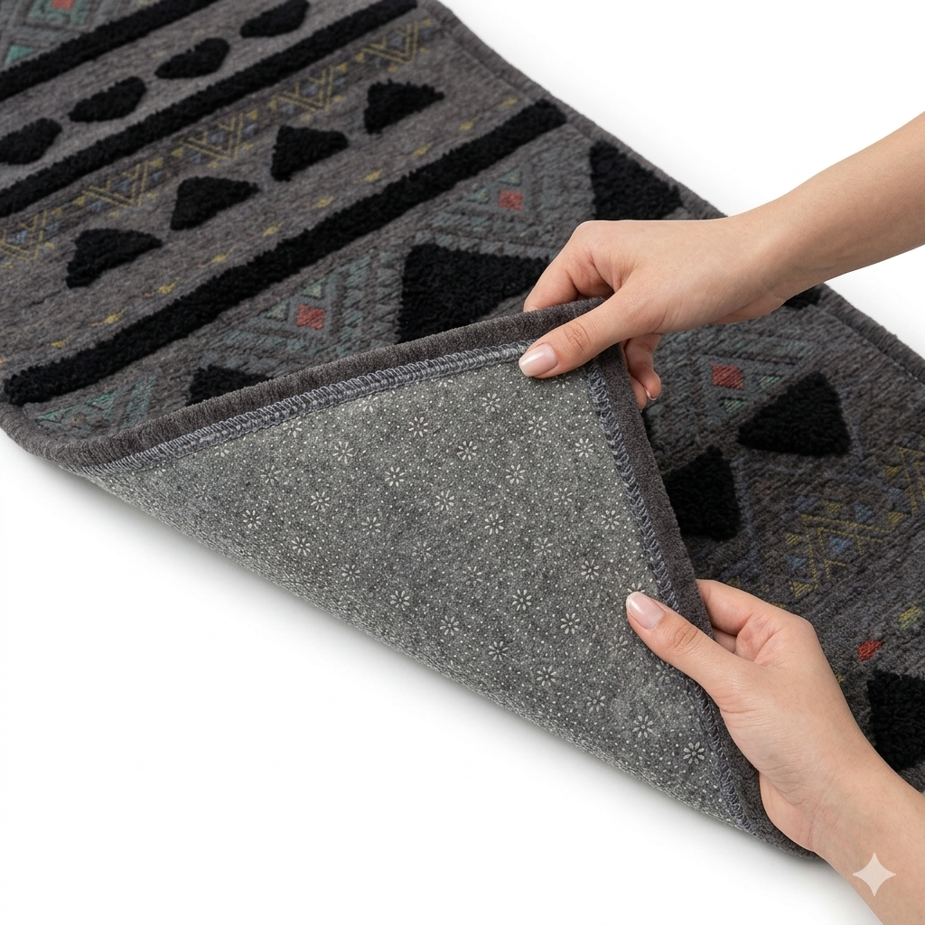 Boho Geometric Tufted Runner Rug