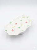 Floral Ceramic Serving Tray