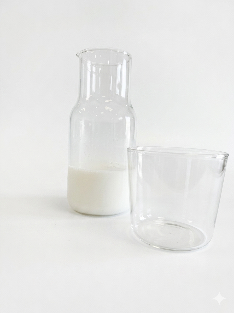 Glass Carafe & Cup Set