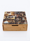 Bamboo Drawer Organizer – Coffee Edition