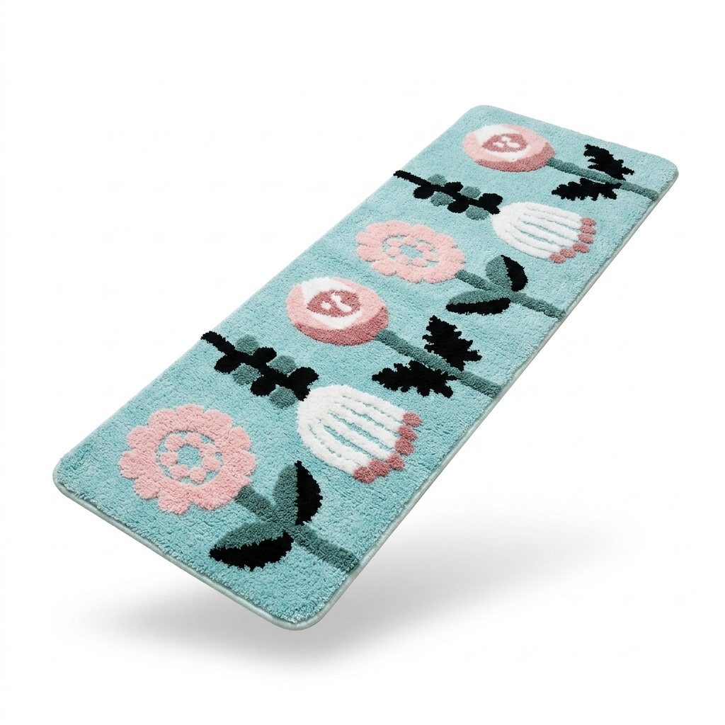 Floral Tufted Runner Rug