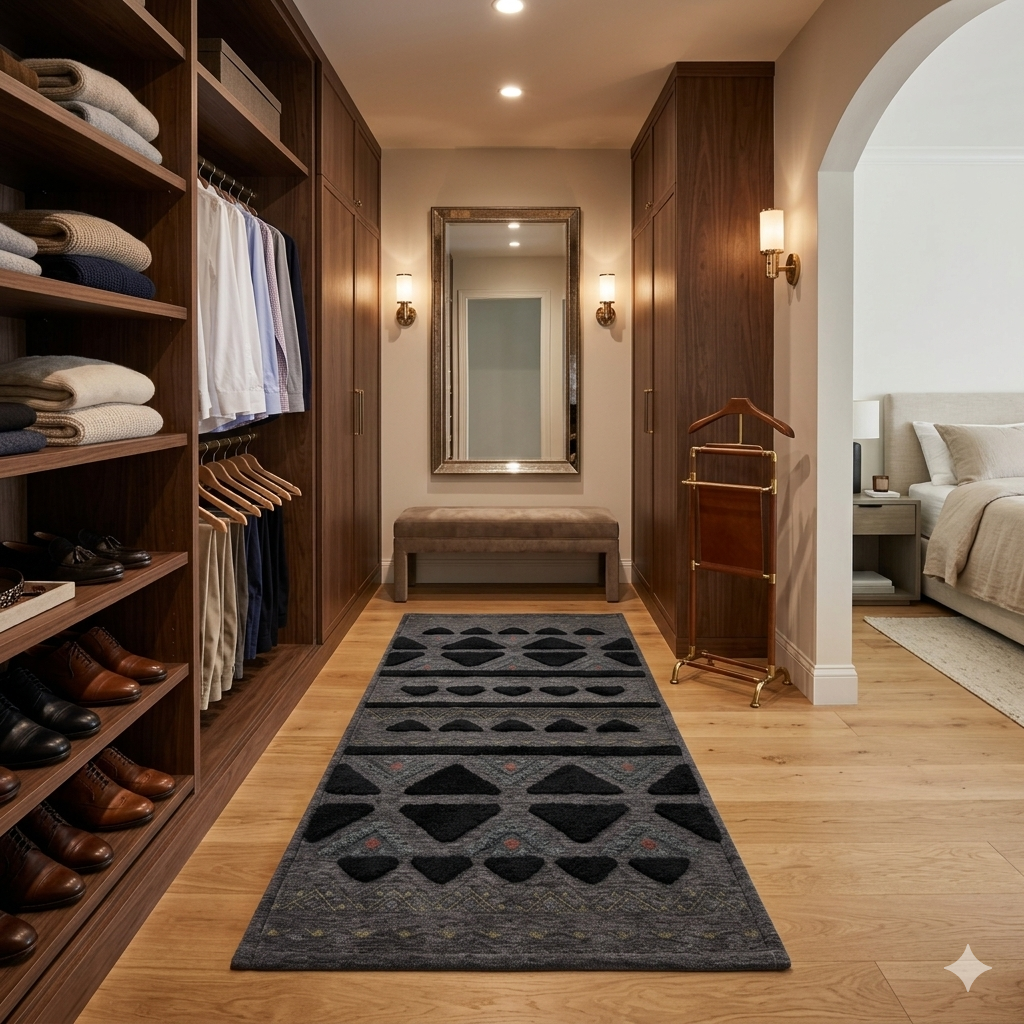 Boho Geometric Tufted Runner Rug