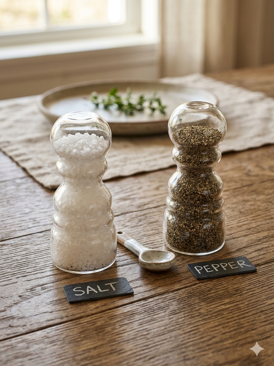 Clear Glass Salt Shaker 100ml