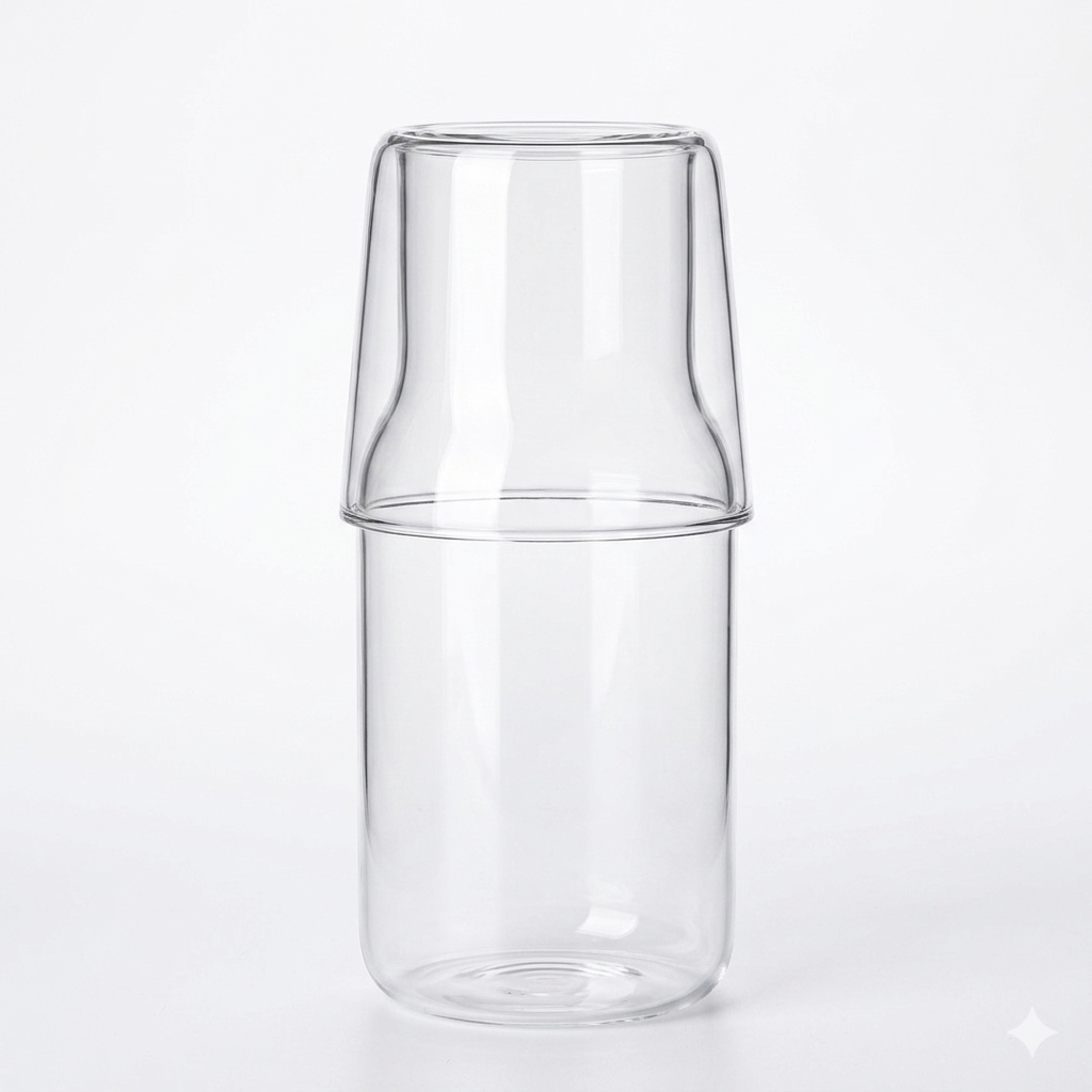 Glass Carafe & Cup Set