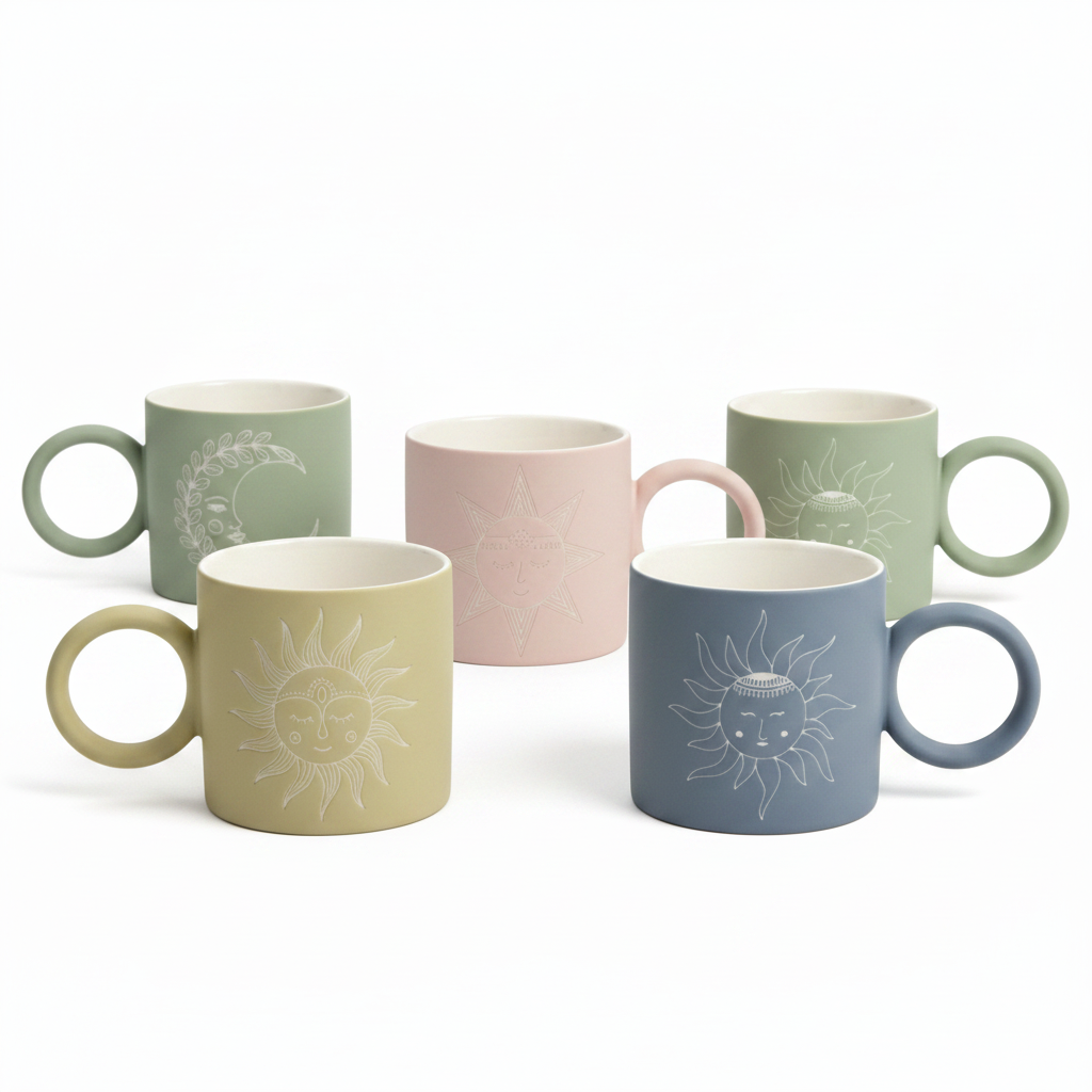 Five Mugs Correct Colors