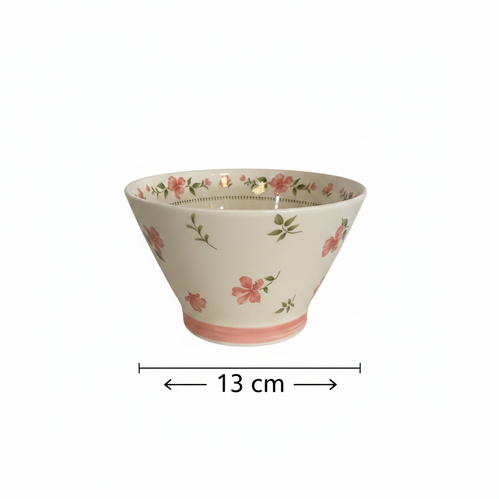 Floral Ceramic Bowl - 13cm
