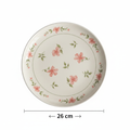 Floral Ceramic Plate - 26cm
