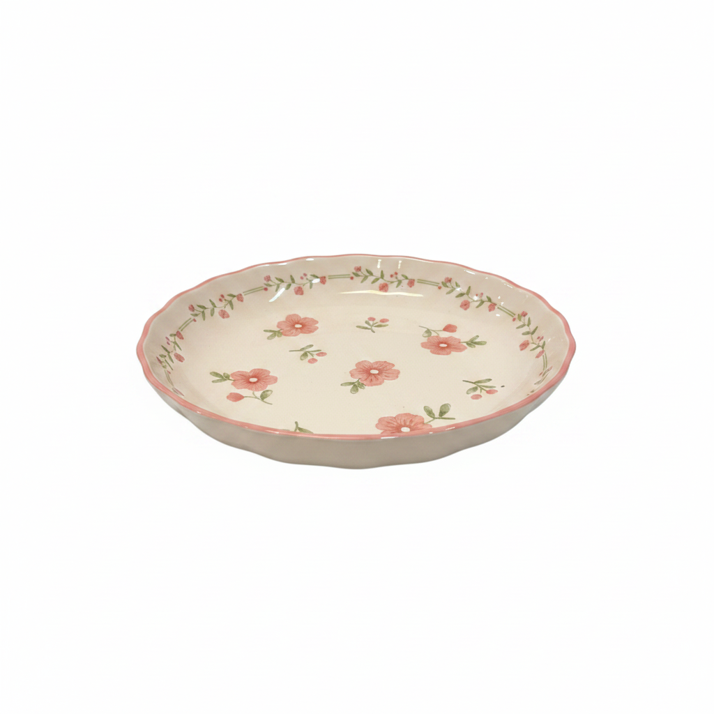 Floral Ceramic Soup Bowl 20.5cm
