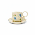 Floral Cup & Saucer - Front
