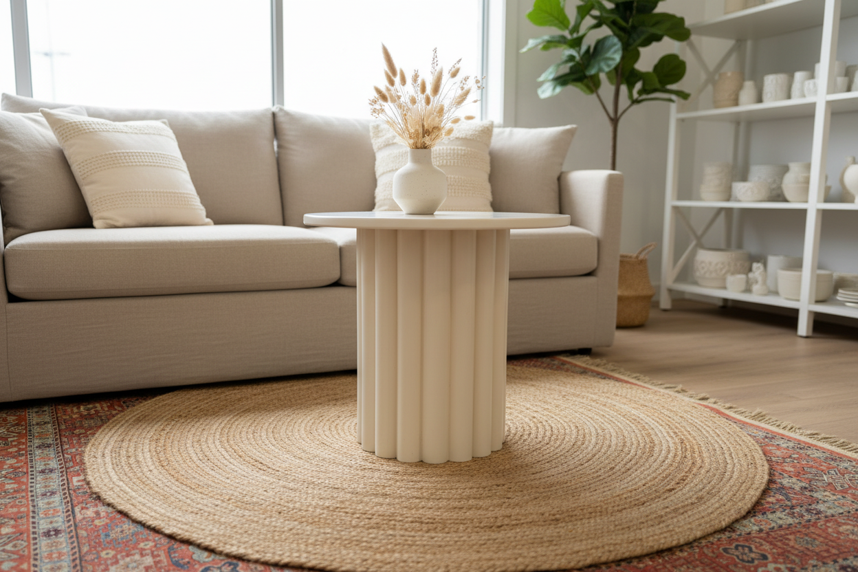 Fluted Table Lifestyle