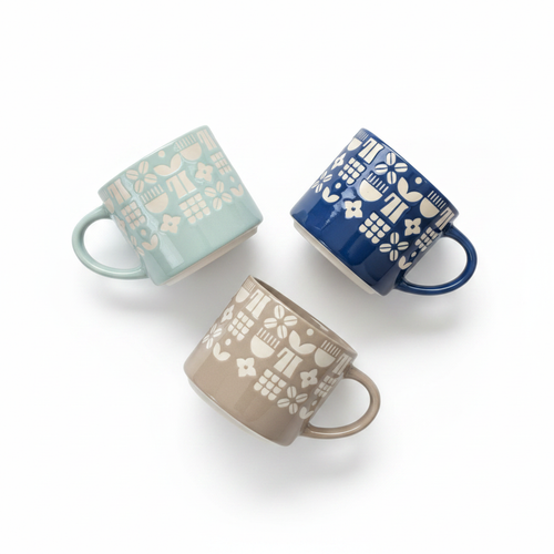 Four Boho Mugs Collection