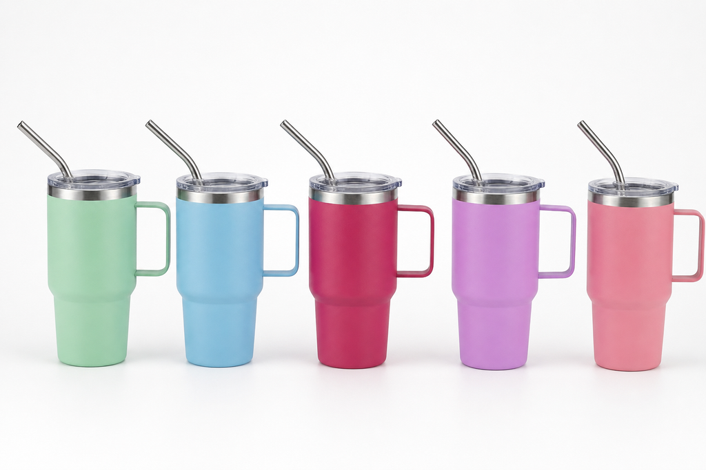 Mini Tumbler Mug with Straw 100ml