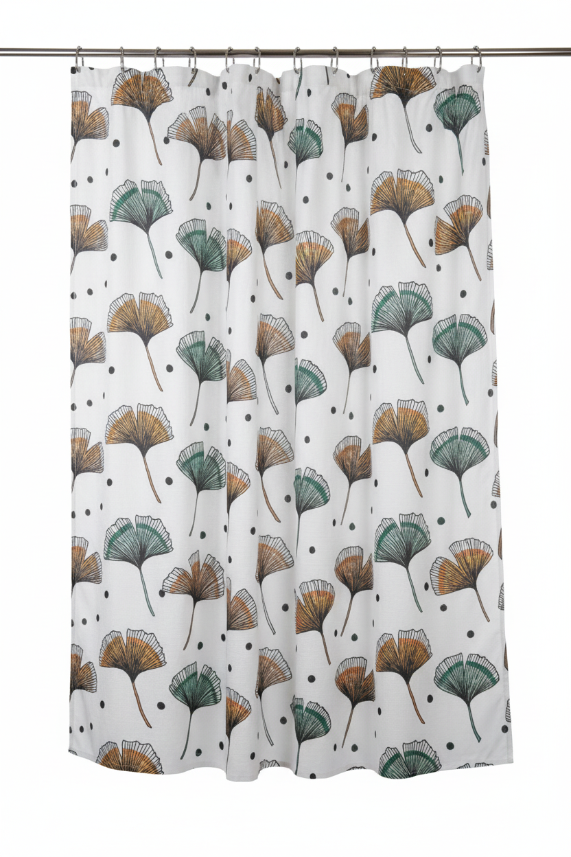 Ginkgo Shower Curtain – Hanging